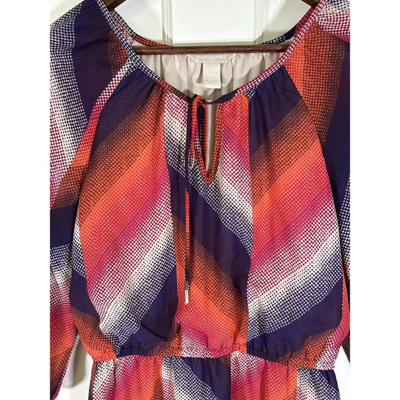 Banana Republic Women’s Abstract Design Bright Colors Mini Dress Size 4 - Picture 4 of 10